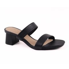 Giày Cao Gót 5cm Nữ Đế Vuông Quai Ngang Hishoo S055