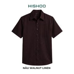 Áo Sơ Mi Nữ Relax Form Rộng, Cổ Thường, Lai Ngang Linen Solene Vải Mềm Mát HISHOO A1G003