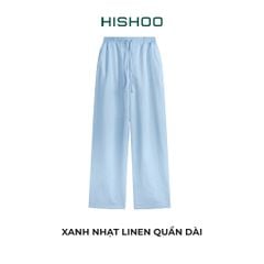 Quần dài Linen Nữ Lưng Thun, Hishoo basic mặc đi chơi, đi làm HISHOO Q3G001