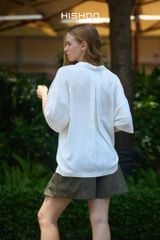 Áo Sơ Mi Nữ Relax Form Rộng Linen Solene Vải Mềm Mát HISHOO AG002