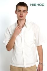 Áo Sơ Mi Nam Relax Form Rộng Linen Solene Vải Mềm Mát HISHOO AB001