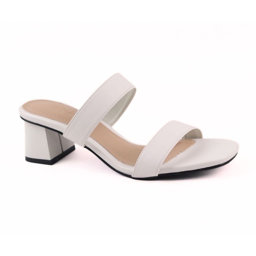 Giày Cao Gót 5cm Nữ Đế Vuông Quai Ngang Hishoo S055