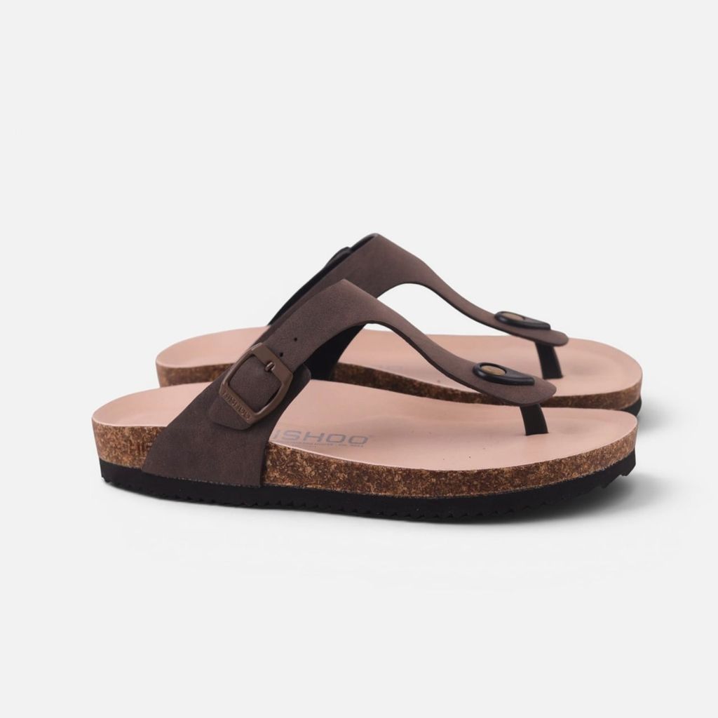 Dép đế trấu birken xỏ ngón premium HISHOO B116