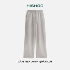 Quần dài Linen Nữ Lưng Thun, Hishoo basic mặc đi chơi, đi làm HISHOO Q3G001