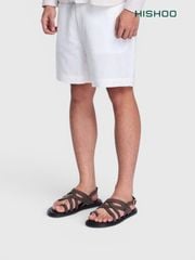 Dép Sandal lê bệt Nam quai ngang xỏ ngón lót da premium Manto 6 HISHOO W010