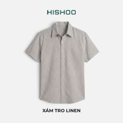 Áo Sơ Mi Nữ Relax Form Rộng, Cổ Thường, Lai Ngang Linen Solene Vải Mềm Mát HISHOO A1G003