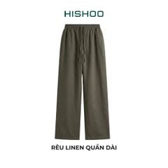 Quần dài Linen Nữ Lưng Thun, Hishoo basic mặc đi chơi, đi làm HISHOO Q3G001