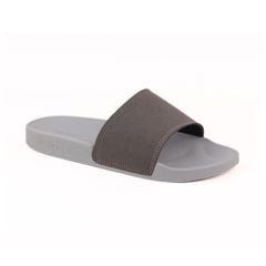 Dép quai ngang da bò Xám da lộn HISHOO U111