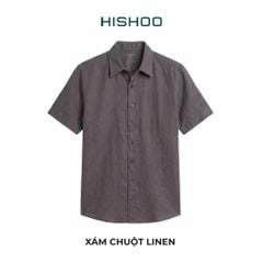 Áo Sơ Mi Nữ Relax Form Rộng, Cổ Thường, Lai Ngang Linen Solene Vải Mềm Mát HISHOO A1G003