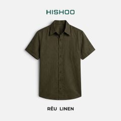Áo Sơ Mi Nữ Relax Form Rộng, Cổ Thường, Lai Ngang Linen Solene Vải Mềm Mát HISHOO A1G003