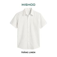 Áo Sơ Mi Nữ Relax Form Rộng, Cổ Thường, Lai Ngang Linen Solene Vải Mềm Mát HISHOO A1G003