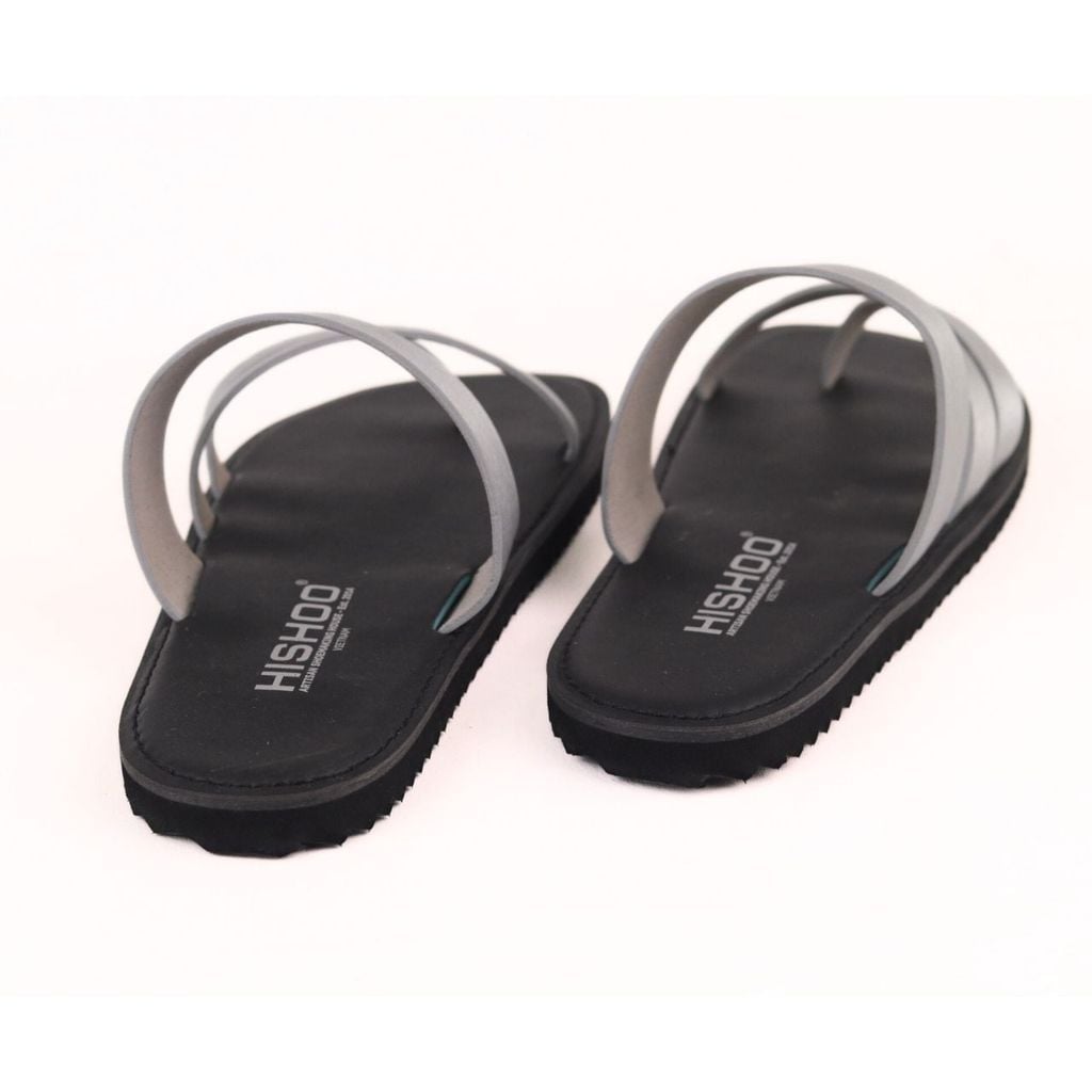 Dép lê bệt Daily Trek sandal (sandal đi bộ đường dài) Nam xỏ ngón Bạc lót da premium Felix HISHOO P035