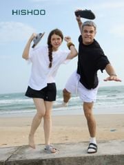 Dép đế trấu birken 2 khoá vải dạ Premium HISHOO B093