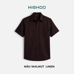Áo Sơ Mi Nữ Relax Form Rộng, Cổ Thường, Lai Ngang Linen Solene Vải Mềm Mát HISHOO A1G003