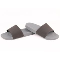 Dép quai ngang da bò Xám da lộn HISHOO U111