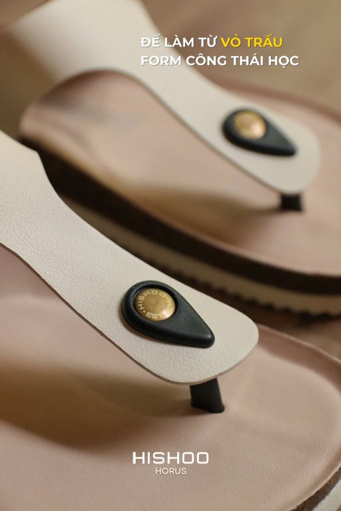 Dép đế trấu birken xỏ ngón premium HISHOO B116