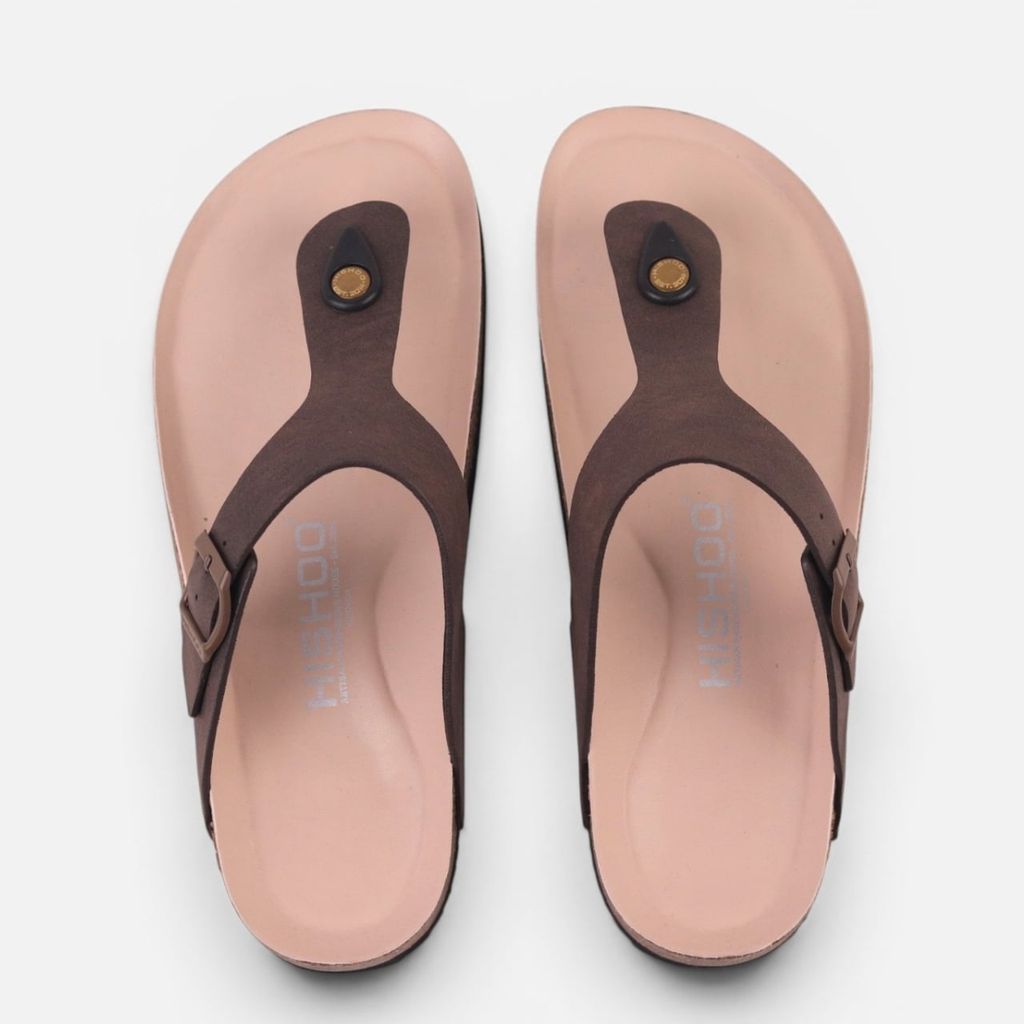 Dép đế trấu birken xỏ ngón premium HISHOO B116