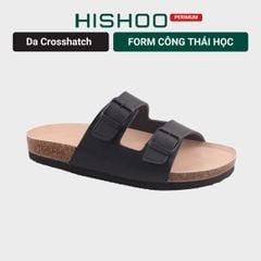 Dép đế trấu birken 2 khoá Crosshatch Premium HISHOO B093