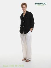 Quần dài nam Linen Solene HISHOO Thoáng mát giữ form mặc đi chơi đi làm Q3T001