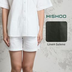 Quần short nữ Linen Solene HISHOO Thoáng mát giữ form mặc đi chơi đi làm Q1G001