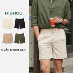 Quần short nam kaki Formax HISHOO Thoáng mát giữ form mặc đi chơi đi làm Q2T001