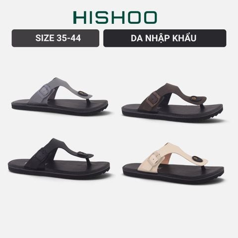 Dép lê bệt Daily Trek sandal (sandal đi bộ đường dài) Nam xỏ ngón lót da premium Felix HISHOO P116