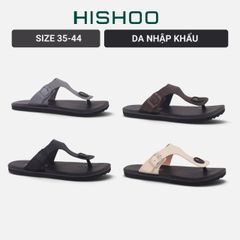 Dép lê bệt Daily Trek sandal (sandal đi bộ đường dài) Nam xỏ ngón lót da premium Felix HISHOO P116
