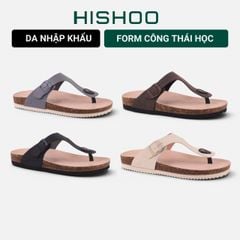 Dép đế trấu birken xỏ ngón premium HISHOO B116