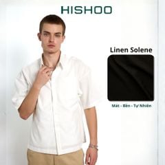 Áo Sơ Mi Nam Relax Form Rộng Linen Solene Vải Mềm Mát HISHOO AB001