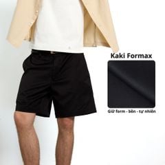 Quần short nam kaki Formax HISHOO Thoáng mát giữ form mặc đi chơi đi làm Q2T001