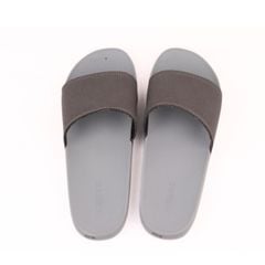 Dép quai ngang da bò Xám da lộn HISHOO U111