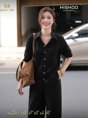 Quần dài Linen Nữ Lưng Thun, Hishoo basic mặc đi chơi, đi làm HISHOO Q3G001