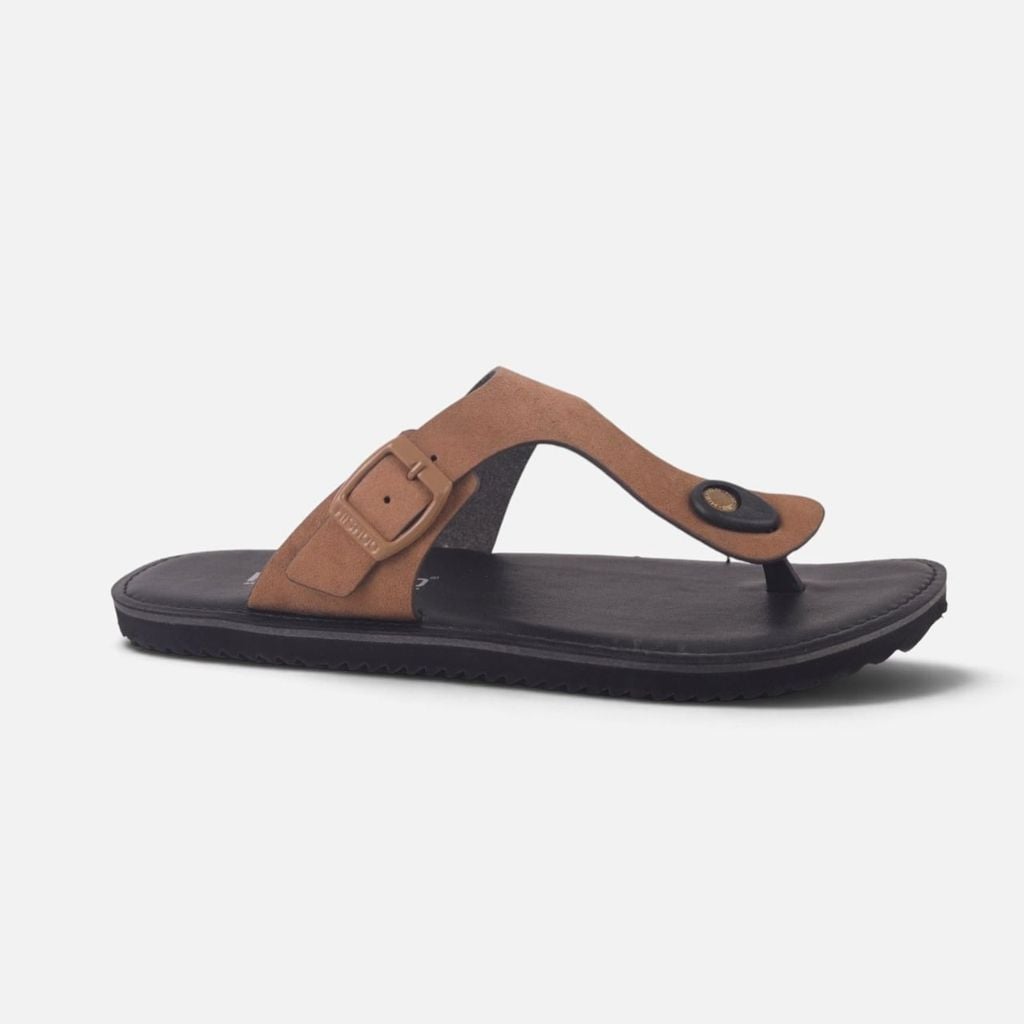 Dép lê bệt Daily Trek sandal (sandal đi bộ đường dài) Nam xỏ ngón da lộn premium Felix HISHOO L116