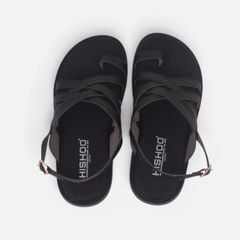 Dép Sandal lê bệt Nam quai ngang xỏ ngón lót da premium Manto 6 HISHOO W010