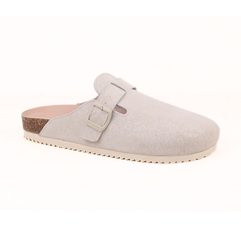 Dép đế trấu sục Boston quai ngang vân Craquelure Premium HISHOO B109