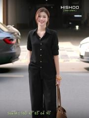 Quần dài Linen Nữ Lưng Thun, Hishoo basic mặc đi chơi, đi làm HISHOO Q3G001