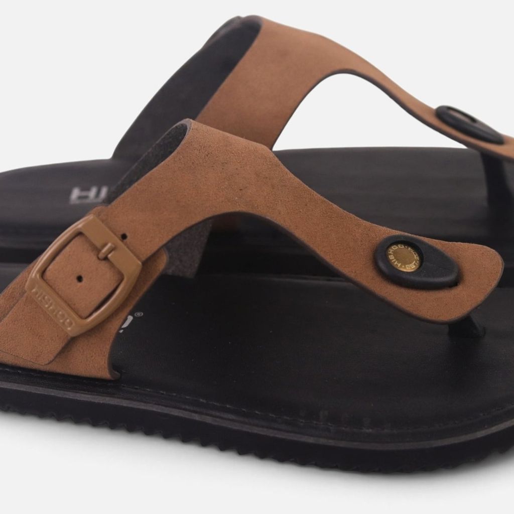 Dép lê bệt Daily Trek sandal (sandal đi bộ đường dài) Nam xỏ ngón da lộn premium Felix HISHOO L116