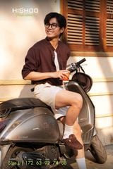 Áo Sơ Mi Nam Tay Dài Relax Form Rộng, Cổ Tàu Vuông, Lai Ngang Linen Solene Vải Mềm Mát HISHOO A2T002