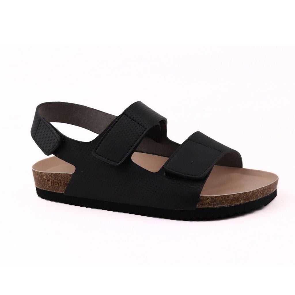 Dép đế trấu sandal birken quai ngang xé dán Crosshatch Premium HISHOO B110