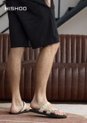 Dép lê bệt Daily Trek sandal (sandal đi bộ đường dài) Nam xỏ ngón lót da premium Felix HISHOO P098