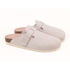 Dép đế trấu sục Boston quai ngang vân Craquelure Premium HISHOO B109