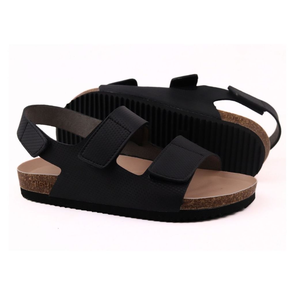 Dép đế trấu sandal birken quai ngang xé dán Crosshatch Premium HISHOO B110
