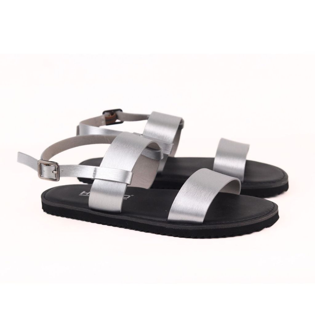 Dép Sandal Daily Trek sandal (sandal đi bộ đường dài) Nam quai ngang Bạc lót da premium Felix HISHOO P050