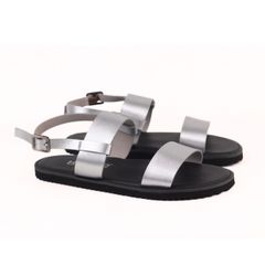 Dép Sandal Daily Trek sandal (sandal đi bộ đường dài) Nam quai ngang Bạc lót da premium Felix HISHOO P050
