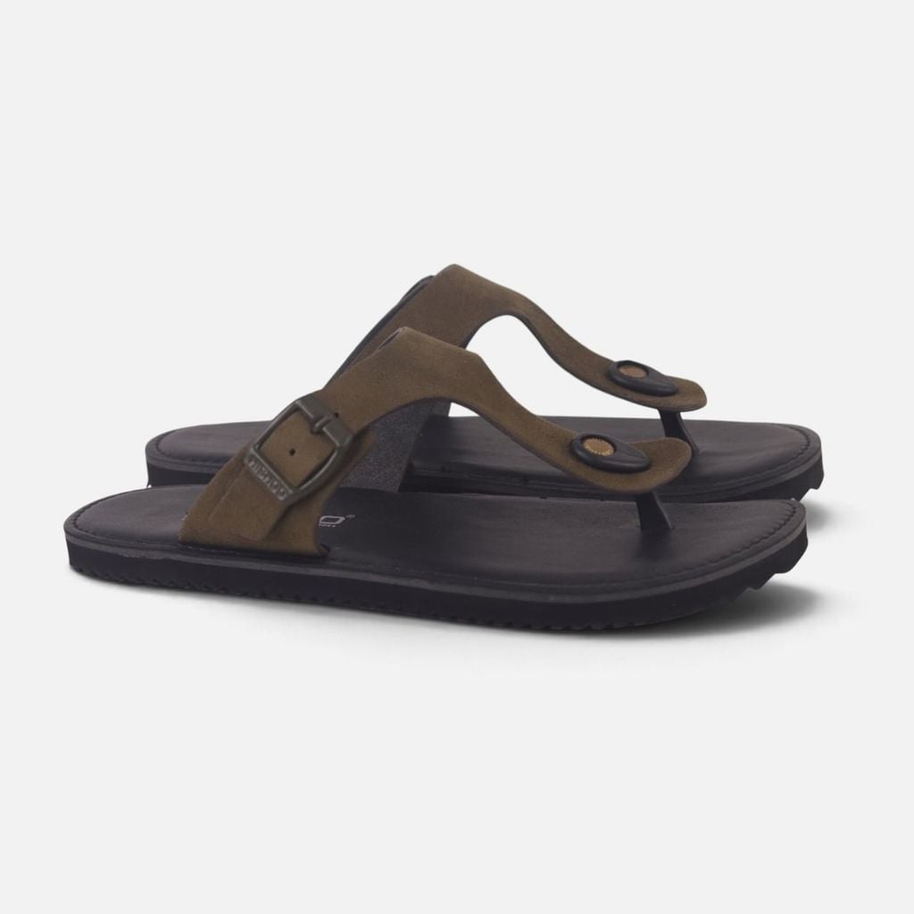 Dép lê bệt Daily Trek sandal (sandal đi bộ đường dài) Nam xỏ ngón da lộn premium Felix HISHOO L116