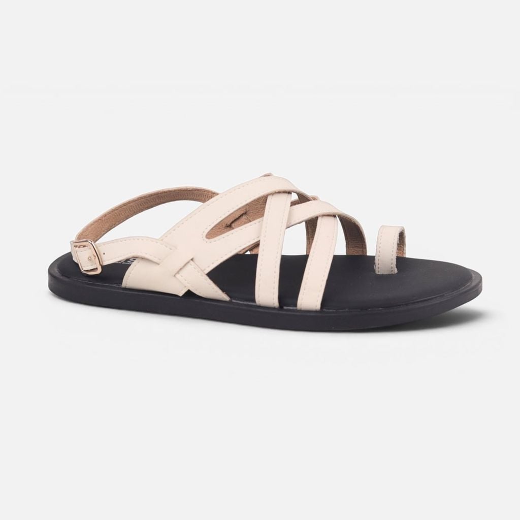 Dép Sandal lê bệt Nam quai ngang xỏ ngón lót da premium Manto 6 HISHOO W010