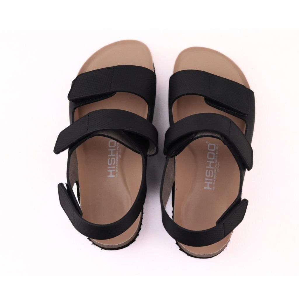 Dép đế trấu sandal birken quai ngang xé dán Crosshatch Premium HISHOO B110