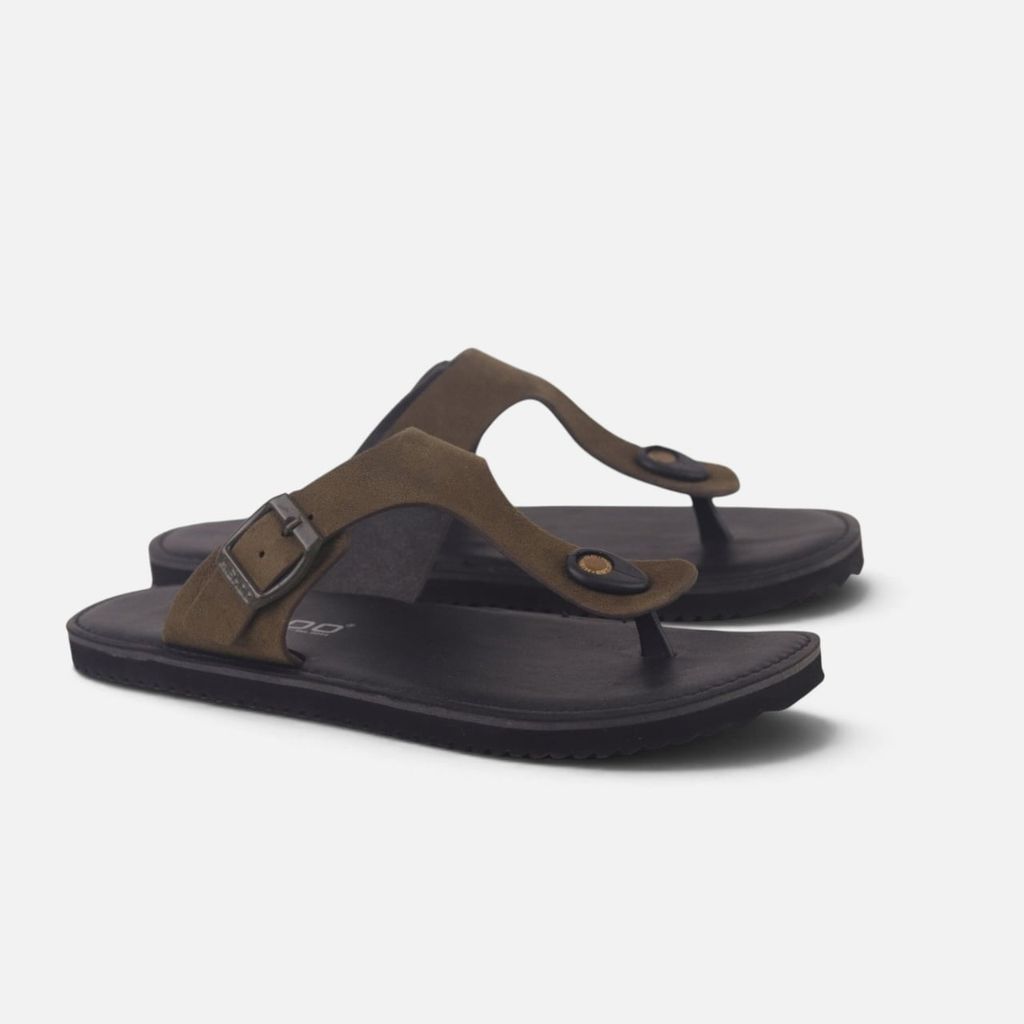 Dép lê bệt Daily Trek sandal (sandal đi bộ đường dài) Nam xỏ ngón da lộn premium Felix HISHOO L116