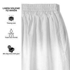 Quần dài nam Linen Solene HISHOO Thoáng mát giữ form mặc đi chơi đi làm Q3T001