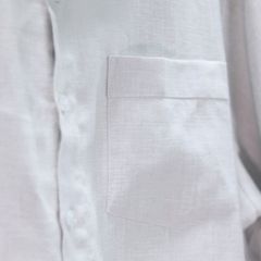 Áo Sơ Mi Nam Relax Form Rộng, Cổ Thường, Lai Ngang Linen Solene Vải Mềm Mát HISHOO A1T003